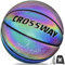 Leuchtender Personalisierter Reflektierender Holographischer Basketball - Größe 7, 6, 5 für Indoor Outdoor - Jugendliche, Mädchen, Jungen, Damen, Herren - 29,5, 28,5, 27,8 - Geschenk