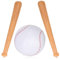 NQEUEPN 3pz Set di Mazza & Baseball Gonfiabile, Set da Baseball per Piscina Incluso 2 Mazza Gonfiabile e Baseball Gonfiabile Bomboniere per Giochi Sportivi per Feste Compleanno in Piscina in Spiaggia