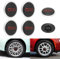Confezione 4 per 500 Copri Ruota Hup Trim, Fiat 500 Accessori Di Aggiornamento per Il Lifting Del Copriruota Centrale Esterno Dell'auto 68078419ac Sostituzione per 500 (bianco B)