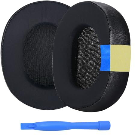MMOBIEL Ersatz Ohrpolster für SteelSeries Arctis 1/3 / 5/7 / 9 / Pro & Prime Wireless Gaming Kopfhörer usw Kühlgel Kopfhörer Ohrpolster – Schwarz