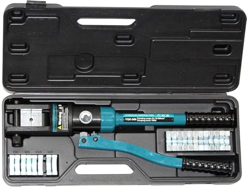 PINZA IDRAULICA CRIMPATRICE FORZA DI COMPRESSIONE 12 TONNELLATE PER CRIMPARE CAPICORDA NON ISOLATI DA 16 A 300 mm² SU CAVI ELETTRICI DI GRANDE SEZIONE