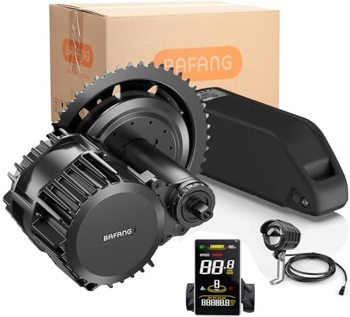 Bafang BBS-HD 52V1000W Mittelmotor mit SWM58 Display und 52V20Ah Yingwu-Batterie- BBS03 Elektrofahrrad-Setzkasten,Ebike Mittelmotor G320 Ebike Conversion Kit für BB68mm Mountainbike