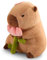 WESOPAN Capybara Plüschtier, Niedliche Capybara Kuscheltier Plushies Puppen Super Weiche Gefüllte Spielzeug Plüsch für Home Deko Kinder Geschenke (30cm Rose)