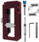 1 Set of Door Hinge Jig, Door Hinge Mortise Jig Kit, Sturdy Cabinet Door Hinge Installation Kit, Stable and Durable, Simple and Fast to Use, Widely Used, for Hinge Installation, Red