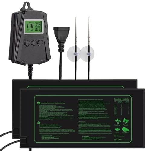 Heat Mat for Plants Seedling Heat Mats with Digital Thermostat Warm Hydroponic,Greenhouse,Hermit Crab, Snake, Lizard Heated Propagator