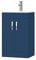 BELOFAY Vanity Unit with Basin | 500mm Bathroom Vanity Units with Basin | With White Ceramic Bathroom Sink | Floor Standing Blue Sink Unit | Soft Close Hinges & 1 Tap Hole | Waste Included