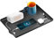 Luckwaii Table de Chevet pour Lit Superposé & Haut,Étagère à Plateau Support Tablette Lit Mezzanine avec Guide Câble,Organisateur Plateau a Clipser Clip-on pour Décoration Chambre Universitaire(Noir)
