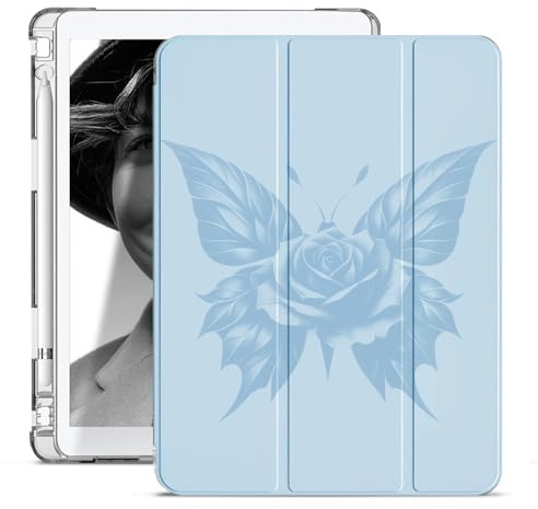 Sunrive Pelle Cover compatibile con iPad Air 3 Generazione 2019/iPad Pro 2017 10,5,progettata con supporto ripiegabile, tablet case con Auto Sonno/Sveglia-azzurro