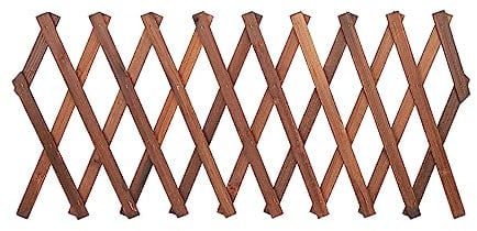 Haofy Erweiterbares Rankgitter für Kletterpflanzen, Gartengitter aus Kiefernholz, Unterstützt das Gemüsewachstum, Perfekt für Gartenzäune und Dekoration