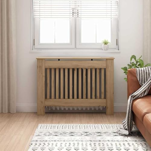 Générique Cache-Radiateur Chêne Artisanal 112 x 19 x 81,5 cm,Maison & Jardin,Accessoires pour appareils électroménagers,Accessoires pour radiateurs,Marron,13.26 KG,884112