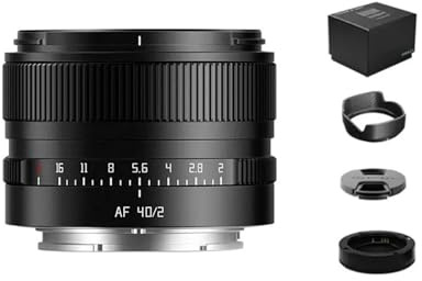 Lens, Objectif à Grande Ouverture AF 40mm F2, Plein Cadre, Mise au Point Automatique, Compatible for Leica Sigma Lumix Panasonic, caméra à Monture L S9 S5 S5II,for Camera(Black,Lens)