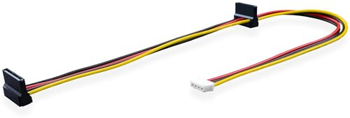 ELFJMZP PH2.0 - Cable de alimentación de 4 pines a SATA de 15 pines hembra para placa base ITX, HDD, SSD, DVD-ROM