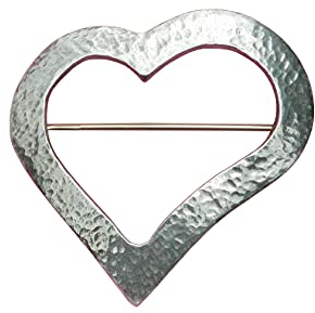 Broche Mon Coeur, Fait Main en Etain - Fabrication Française