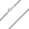 MATERIA 925 Silber Königskette Herren Halskette 2,5mm rund diamantiert rhodiniert 40-70cm + Schmuck Box #K74, Länge Halskette:55 cm