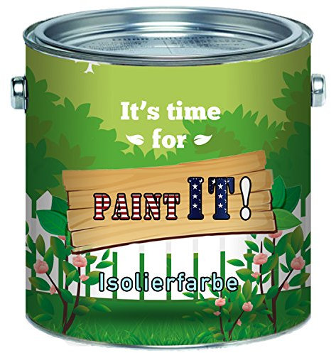 Paint IT! Isolierfarbe Weiß Nikotinsperre premium Wandfarbe 2,5 L 5 L 10 L (5 L)