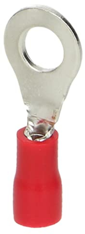 Orno KK-8102/1/4 Isoliert Kabelschuhe Set max. Querschnitt 1mm², Ring für M6-Schraube (10 Stück)