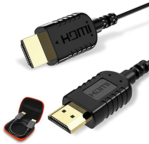 Cavo HDMI 8K 2.1 Ultra HDTV, Cavi hdmi 48gbps Alta Velocità 8K@60Hz & 4K@120Hz/144Hz, eARC Dynamic HDR Thin Cable HDMI per Xbox X/S, PS4/5, Soundbar, Apple TV, Blu-ray Player, Computer,Monitor