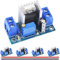 DAOKAI 5 piezas LM317 Regulador ajustable Módulo de fuente de alimentación DC-DC Buck Converter 4.2-40V Ajustable Lineal Step-Down Regulador de voltaje Placa de circuito para Ardunio con cable 24 AWG