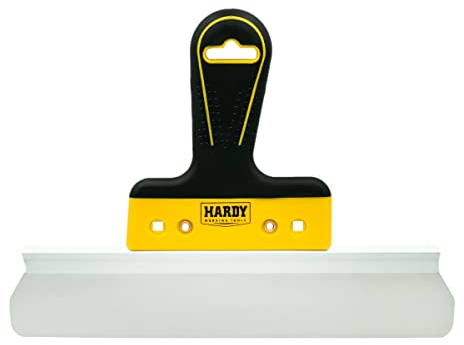 HARDY Couteau à enduire - Spatule de Plâtrier - Manche Bi-matière - Acier Inoxydable -Travail Précis - Pour Finition Des Surfaces - Usage Professionnel Et Amateur - Taille Fonctionnelle 30 cm