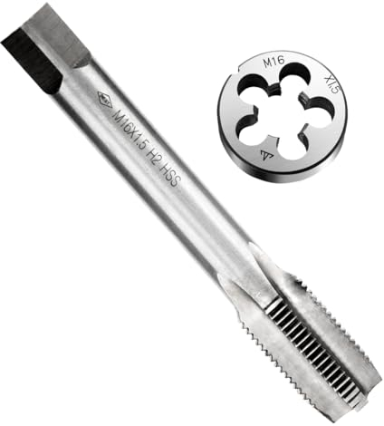 M16*1.5MM Set di maschi e matrici metrici,Kit di filiere e maschi professionale,M16 X 1,5 Maschio e Die Set mano destra