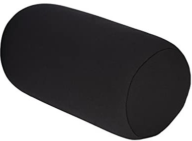 Coussin en Rouleau, Micro-Billes, pour Le Dos, Le Voyage, la Maison, Le Sommeil, Soutien du Cou, Confortable, Parfait pour L'avion Ou la Voiture(Noir)