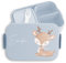 Kinder Bento Box Midi Lunchbox für Mepal Bentobox - Süßes Reh Rehlein Waldtier - 900 ml - Hellblau - brotdose individualisierbar brotzeitbox mädchen schule rehkitz waldtiere snackbox name