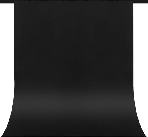 SYUTBOU Fotohintergrund Stoff Schwarz 2 x 3m, Fotowand Hintergrund Fotografie Foto Hintergrund, Backdrop Fotorückwand Fotoleinwand Hintergrund, für Fotostudio, Fotowand, Fotografie Hintergrundsystem