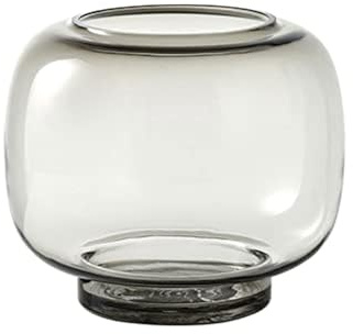 RGZFYH Vase Klare Glasvase, handgefertigt, Hydrokultur, runde Blumenvase, Behälter, dekorative Mittelstücke für Wohnzimmer, Schlafzimmer, Hochzeit, Heimdekoration Blumenvase