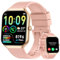 Smart Watch for Women Answer/Make Calls, 1.96 Fitness Watch with Heart Rate Monitor Sleep Monitor, 113 Sport Activity Tracker with Step Counter, IP68 Waterproof, Smartwatch for Android/iOS, Rose Gold