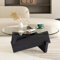 DazzlingZLL Table Basse Salon, Table Basse Ronde, Tables Basses Moderne Design Tables Basses Verre avec Pieds en Bois Massif, Facile à Assembler, pour Salon, Style Moderne, Ø 80 cm