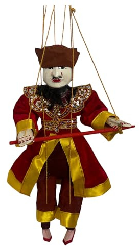Burmesische Zawgyi Alchemist Marionette - Yoke The Folk Art Doll Collector