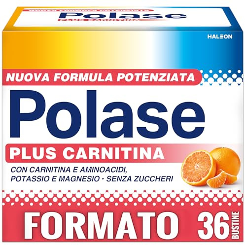 Polase Plus Carnitina Integratore Stanchezza e Fatica Fisica, 36 Bustine