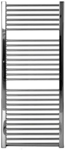 TERMOARREDO SCALDASALVIETTE RADIATORE DESIGN CROMATO PIANO TUBI ACCIAIO ORIZZONTALI ERCOSAlessia (Cm 45 x 120 int. 40 27 tubi 349W)