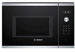 Bosch Serie 6 BFL554MS0 Incasso Solo microonde 25L 900W Nero, Acciaio inossidabile forno a microonde