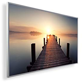 Könighaus 300W Infrarotheizung mit Bild in HD Qualität ✓ inkl. Smart Thermostat ✓ 5 Jahre Garantie ✓ Doppelter überhitzungsschutz ✓ Infrarot Wandheizung ✓ Motiv: 1. Steg gerade