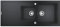 Grohe 31643AP0 - K400 Fregadero dos cubetas y desagüe, Gris (Granite Black), 116 x 50 cm
