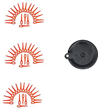 Lot de 60 Lames de Rechange en Plastique avec Disque de Coupe - Compatible avec Les Coupe-Bordures Florabest Garten sans Fil Fat 18 B2 - LIDL IAN 95940