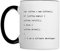 Spreadshirt Kaffee Auffüllen Javascript Code Tasse Zweifarbig, One size, Weiß/Schwarz