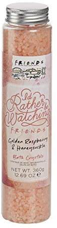 Cristaux de bain Friends - 360 g - Parfum framboise dorée et chèvrefeuille