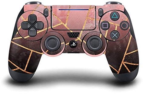 Head Case Designs Offizielle Zugelassen Elisabeth Fredriksson Pink und Schwarz Kunst Mix Vinyl Haut Gaming Aufkleber Abziehbild Abdeckung kompatibel mit Sony PlayStation 4 PS4 DualShock 4 Controller