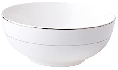AMBITION Schüssel Aura Silver 16 cm Glasschüssel Obstschale Salatschale Müslischale Salatschüssel Porzellan modern elegant