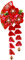 FRCOLOR Pince à Cheveux de Fleur de Pince à Cheveux de Gland Dépingle à Cheveux Japonaise Bâtons de Cheveux de pour Les Femmes Filles Rouges