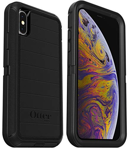 OtterBox Defender Series Rugged Case for iPhone Xs & iPhone X - Case Only - Non-Retail Packaging - Black (with Microbial Defense)