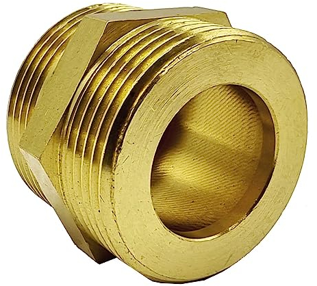 Messing Doppelnippel beidseitig flachdichtend DN25 (1)