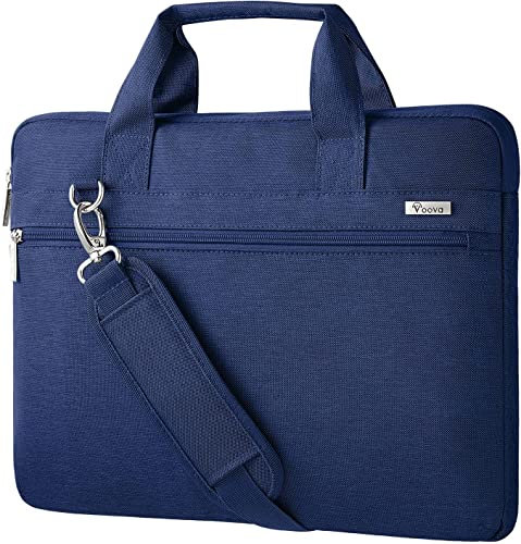 Voova Laptop Bag Carry Case 13 13.3 14 Inch with Shoulder Strap,Computer Sleeve Compatible with MacBook Air M1 2020,MacBook Pro 13/14 2021,13.5 Surface Laptop 3/4,Dell Acer HP Notebook,Blue