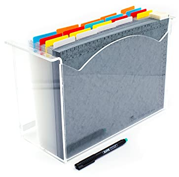 MAPPEI Clean Desk Set -Wide+W-, Wiedervorlage nach Kalenderwochen - 15 cm Acrylbox