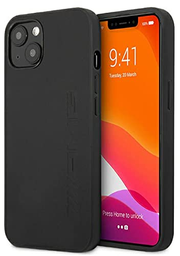 AMG AMHCP13SDOLBK Hülle für iPhone 13 Mini 5,4 schwarz Leather Hot Stamped