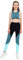 TiaoBug Mädchen Sport BH Jogginghose Sport Leggings Yoga Hose Trainingshose Sport Bustier ohne Bügel Yoga Fitness Training Bekleidung Set Grün Farbblock 146-152