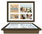 Personalised Wooden Lap Tray Breakfast, Food, Laptop Table with Bean Bag Soft Cushion Padded Compact in Gift Pack Wood Beanbag Support Tray Camping Caravan Bed Tray Photo Frame (Brown)