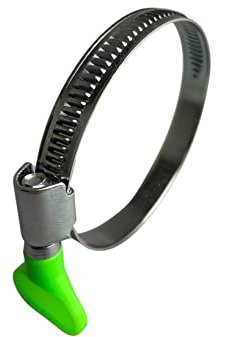 Boltza® Lot de 4 colliers de serrage à vis moletée/tuyau à ailettes 60-80 mm (9 mm BW)
